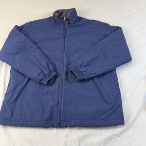 LL BEAN Women's Winter Blue Large Fleece Lined Three Season Jacket W/thinsulate‎